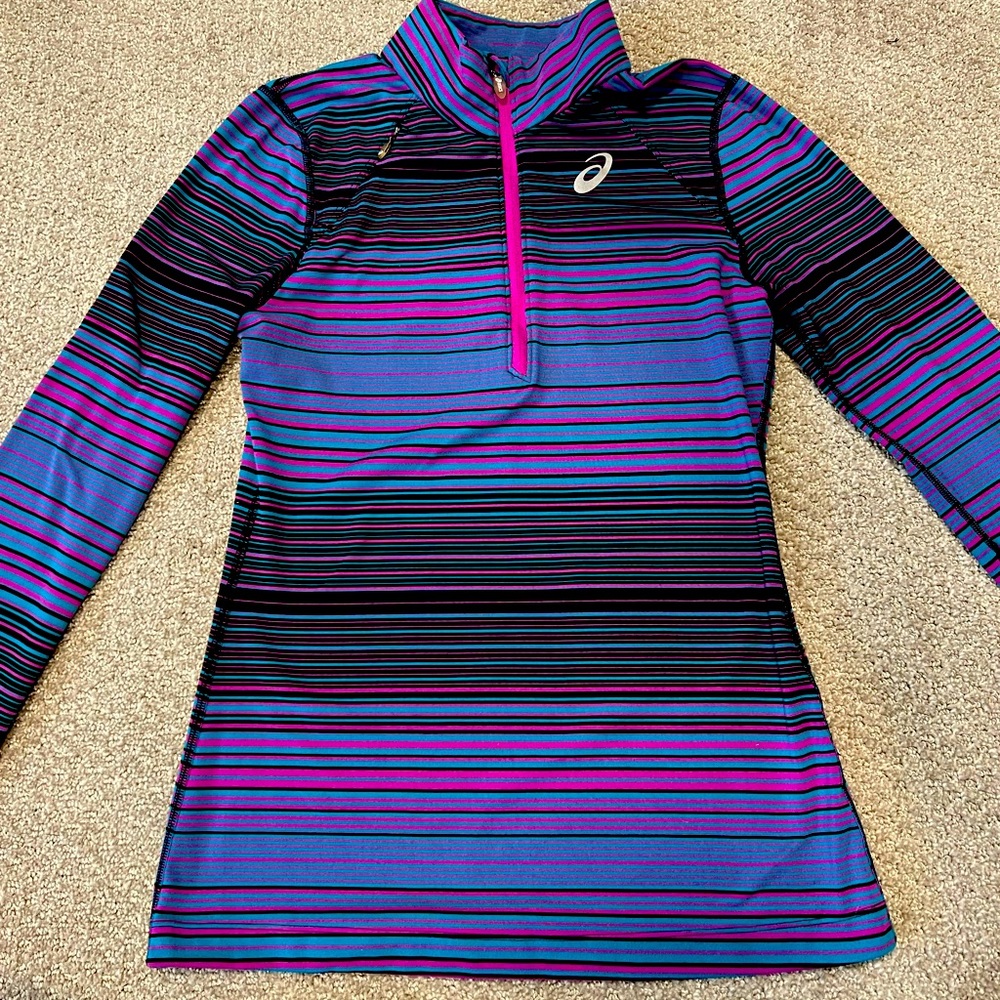 ASICS quarter zip athletic top XS